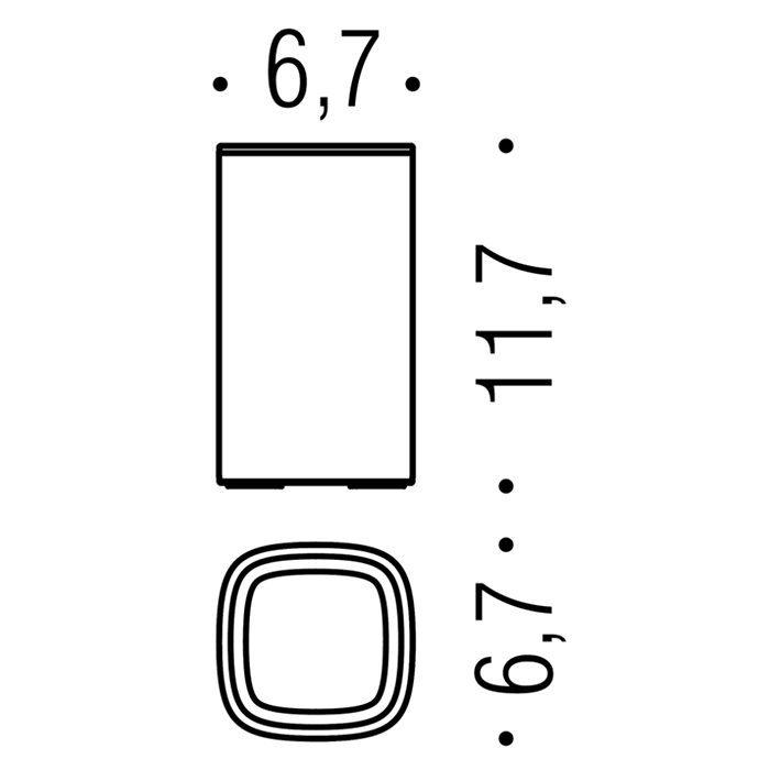 Фото Стакан Colombo Trenta B3041.NM настольный черный матовый