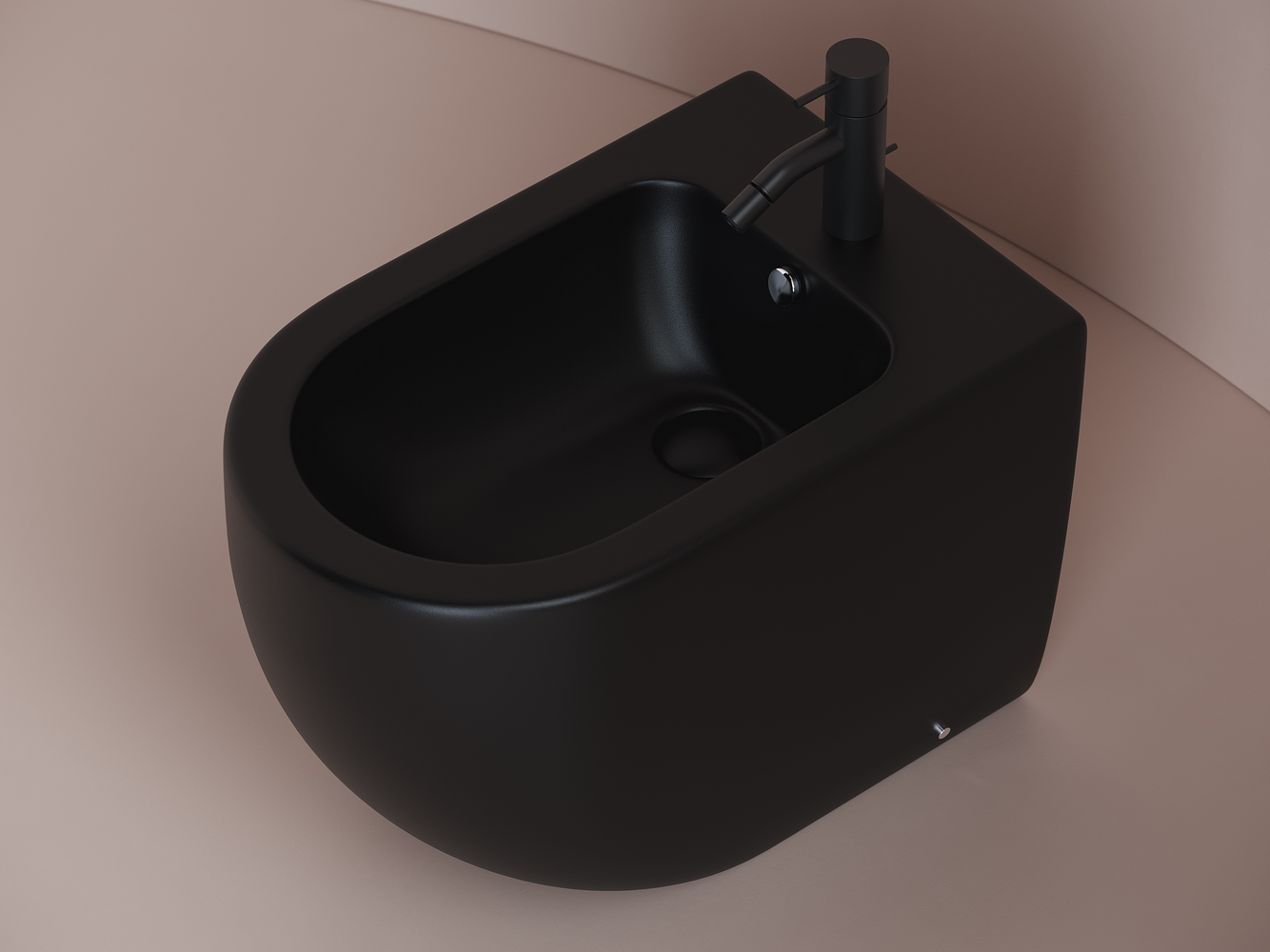 Фото Биде Ceramicanova Metropol CN4005MB напольное, черный матовый