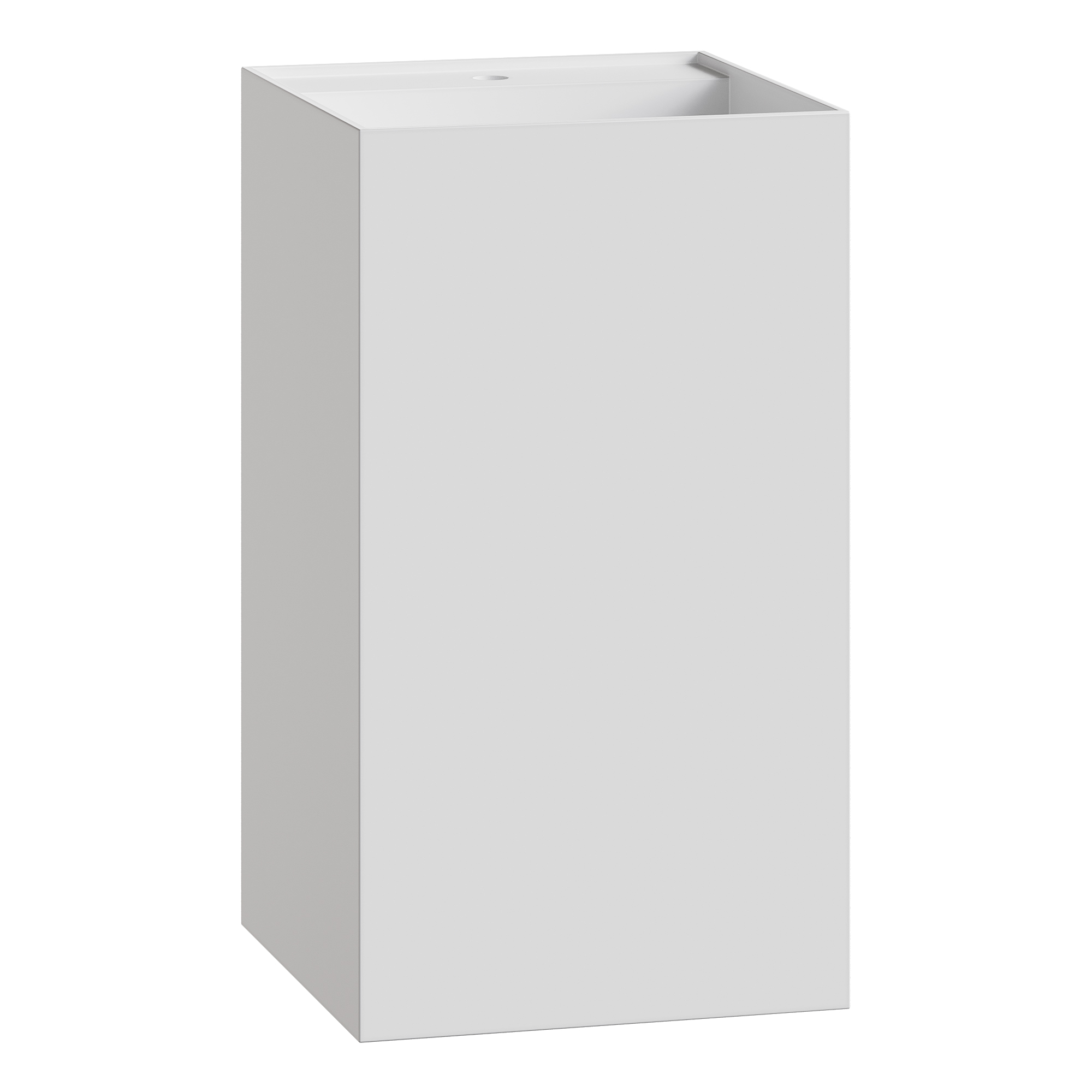 Фото Раковина Boheme Cube 802-MW напольная квадратная 48×48×85 см, Matt White (белый)