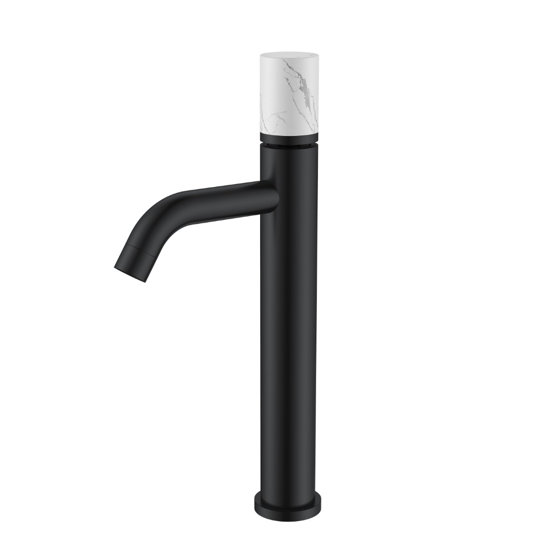 Фото Смеситель для раковины Boheme Stick 122-B-MR-W черный