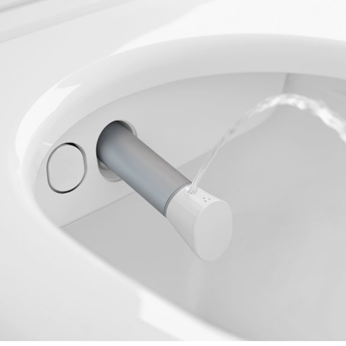 Фото Унитаз-биде подвесной Villeroy & Boch Viclean V0E200R1, с сиденьем, белый глянцевый