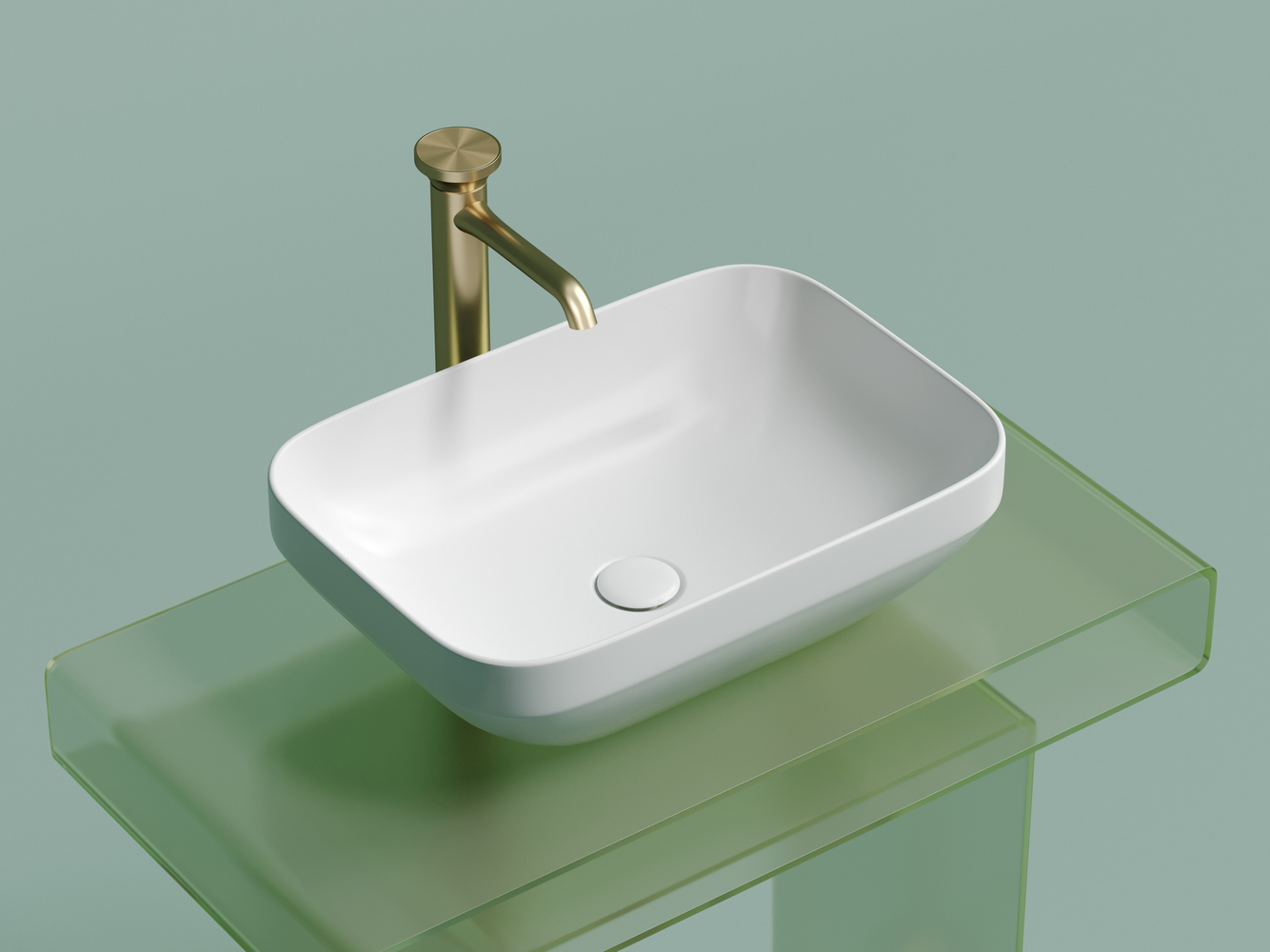 Фото Раковина Ceramicanova Element CN6055MW накладная 50 × 35,9 × 14,5 см, белый матовый