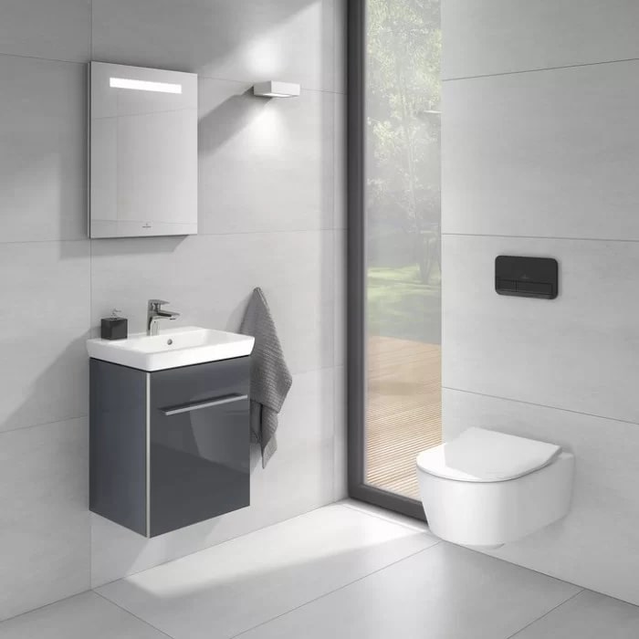 Фото Унитаз подвесной Villeroy & Boch Avento 5656RS01, безободковый, с сиденьем с микролифтом, белый глянцевый