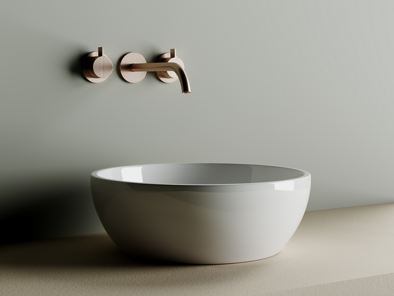 Фото Раковина Ceramicanova Element CN6021 накладная 41 × 41 × 14,5 см, белый глянцевый