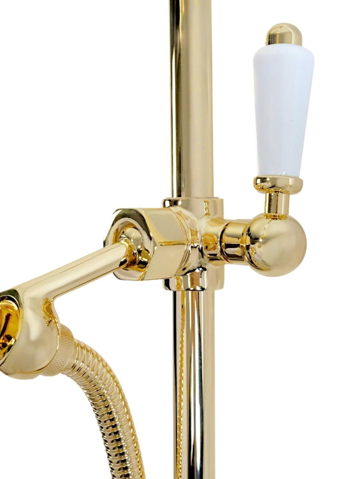 Фото Душевая стойка Migliore King 32880 с термостатом, золото глянец