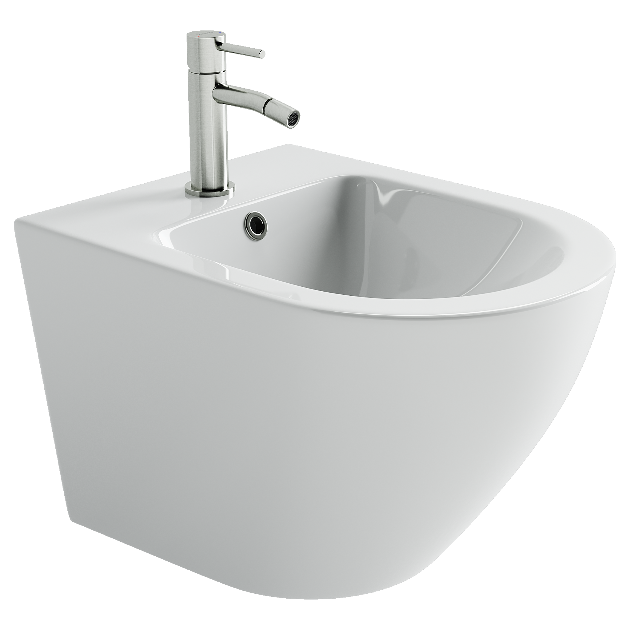 Фото Биде Ceramicanova Alba CN11006 подвесное, белый глянцевый