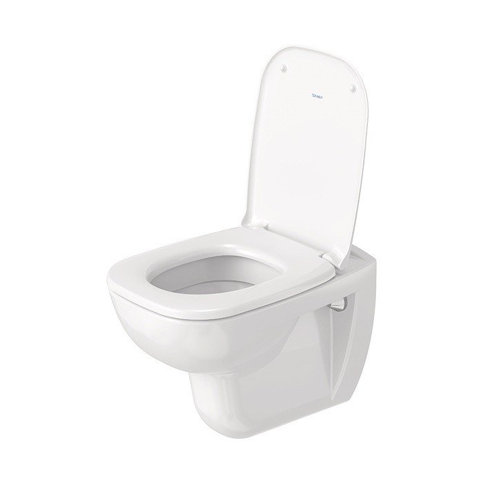 Фото Унитаз подвесной Duravit D-Code 45351900A1, с сиденьем с микролифтом, белый глянцевый