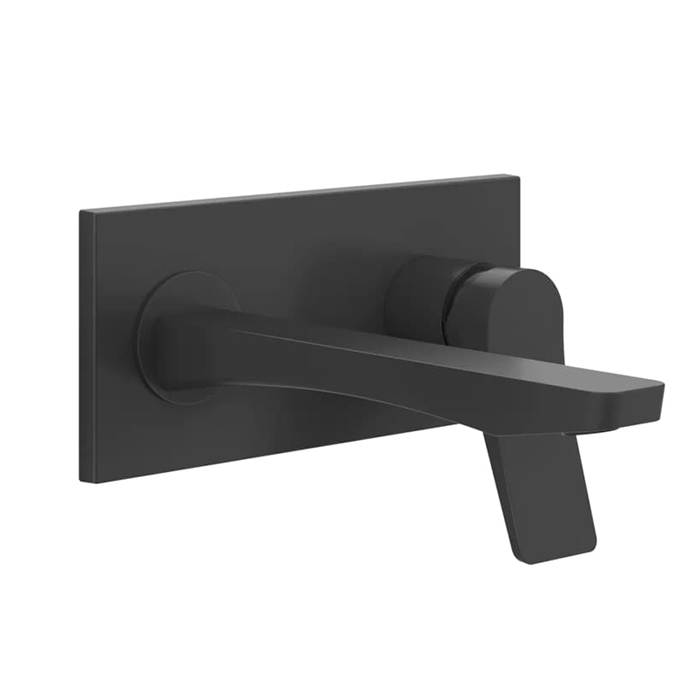 Фото Смеситель Gessi Rilievo 59089#299 для раковины с изливом, черный матовый