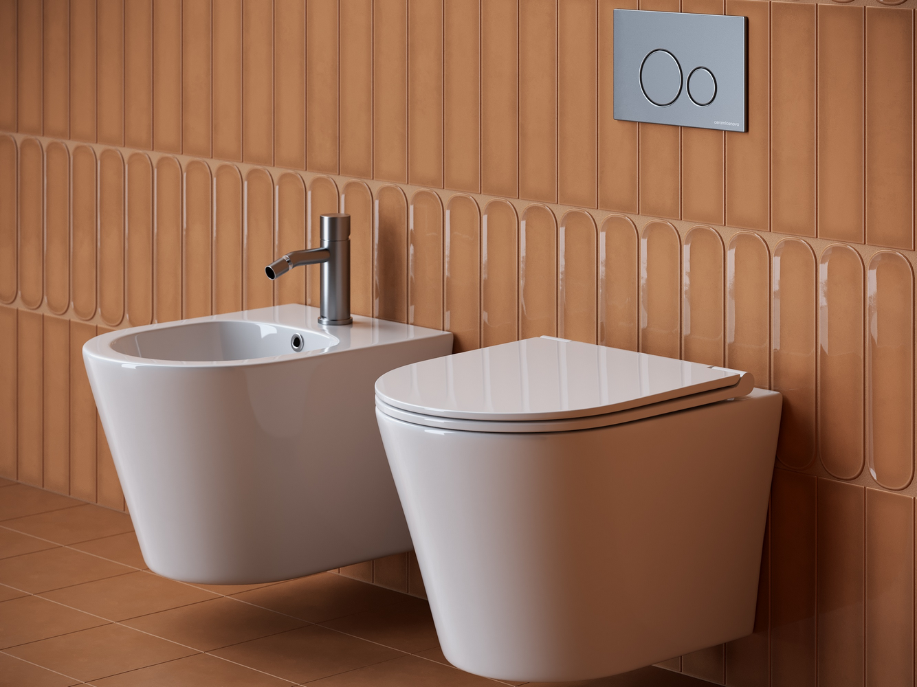 Фото Биде Ceramicanova Forma CN3012 подвесное, белый глянцевый