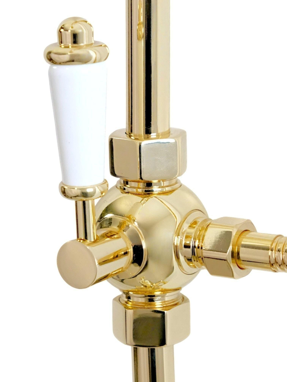 Фото Душевая стойка Migliore King 32880 с термостатом, золото глянец