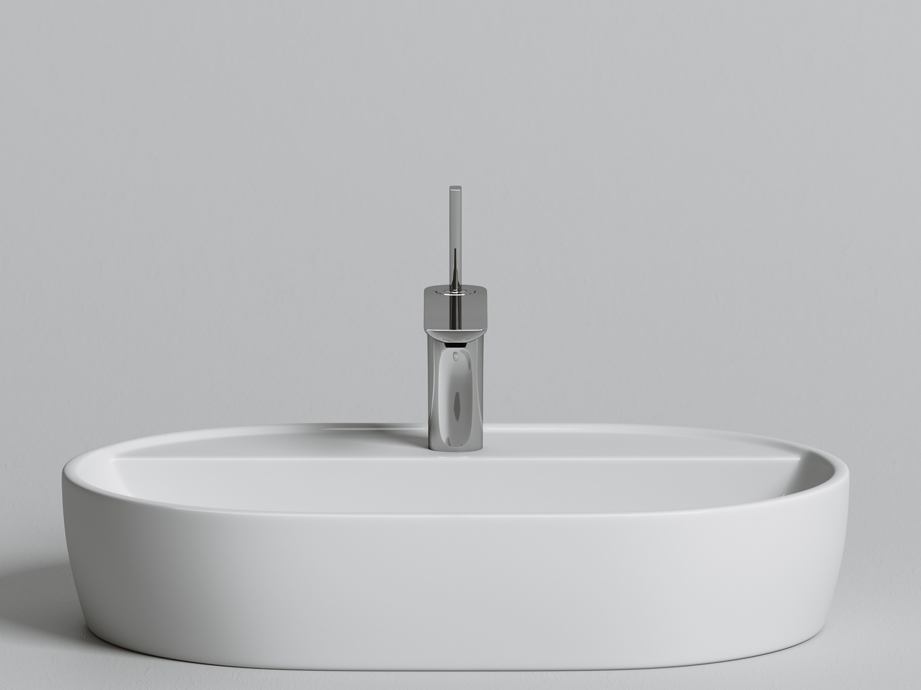 Фото Раковина Ceramicanova Element CN6035 накладная 60 × 40 × 12,5 см, белый глянцевый