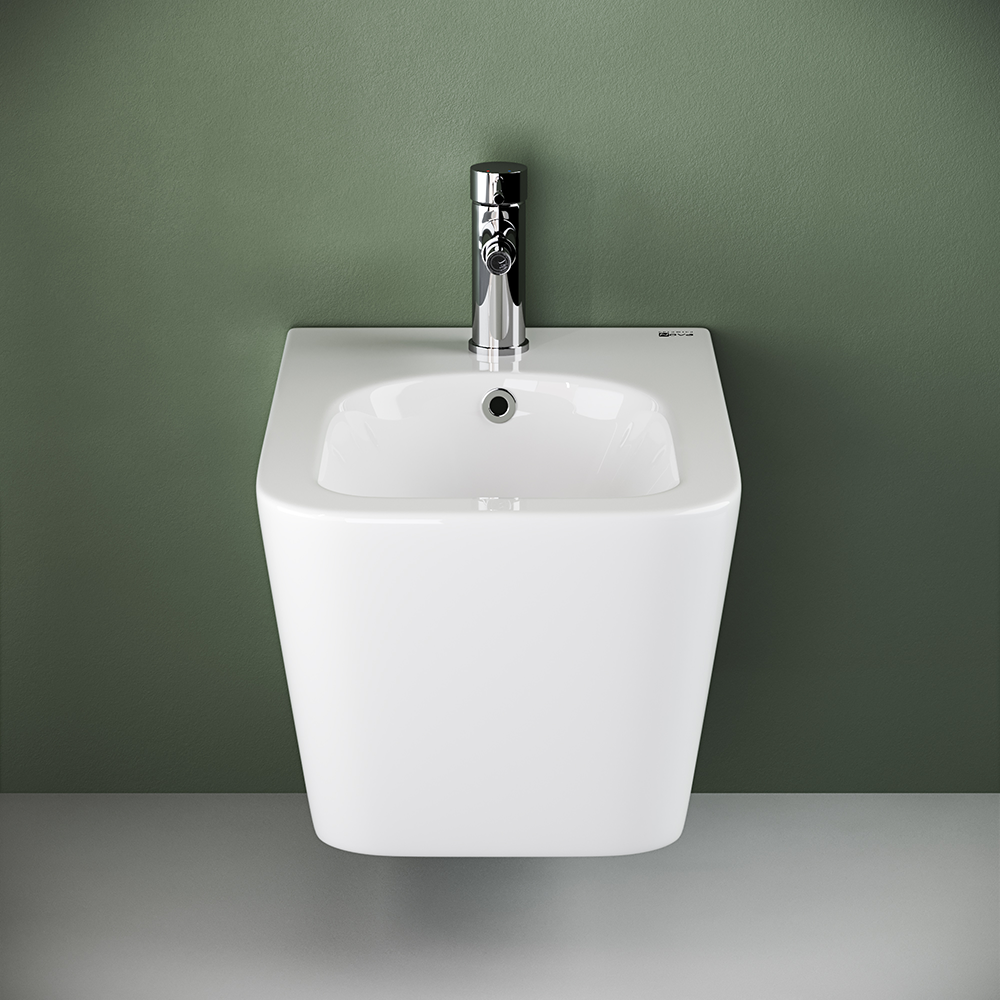 Фото Биде Ceramicanova Metric CN3008 подвесное, белый глянцевый
