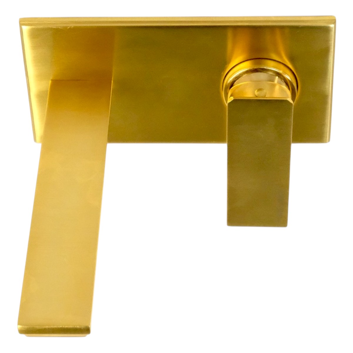 Фото Смеситель для раковины Migliore Atelier 33124 настенный, золото брашированное, излив 18 см