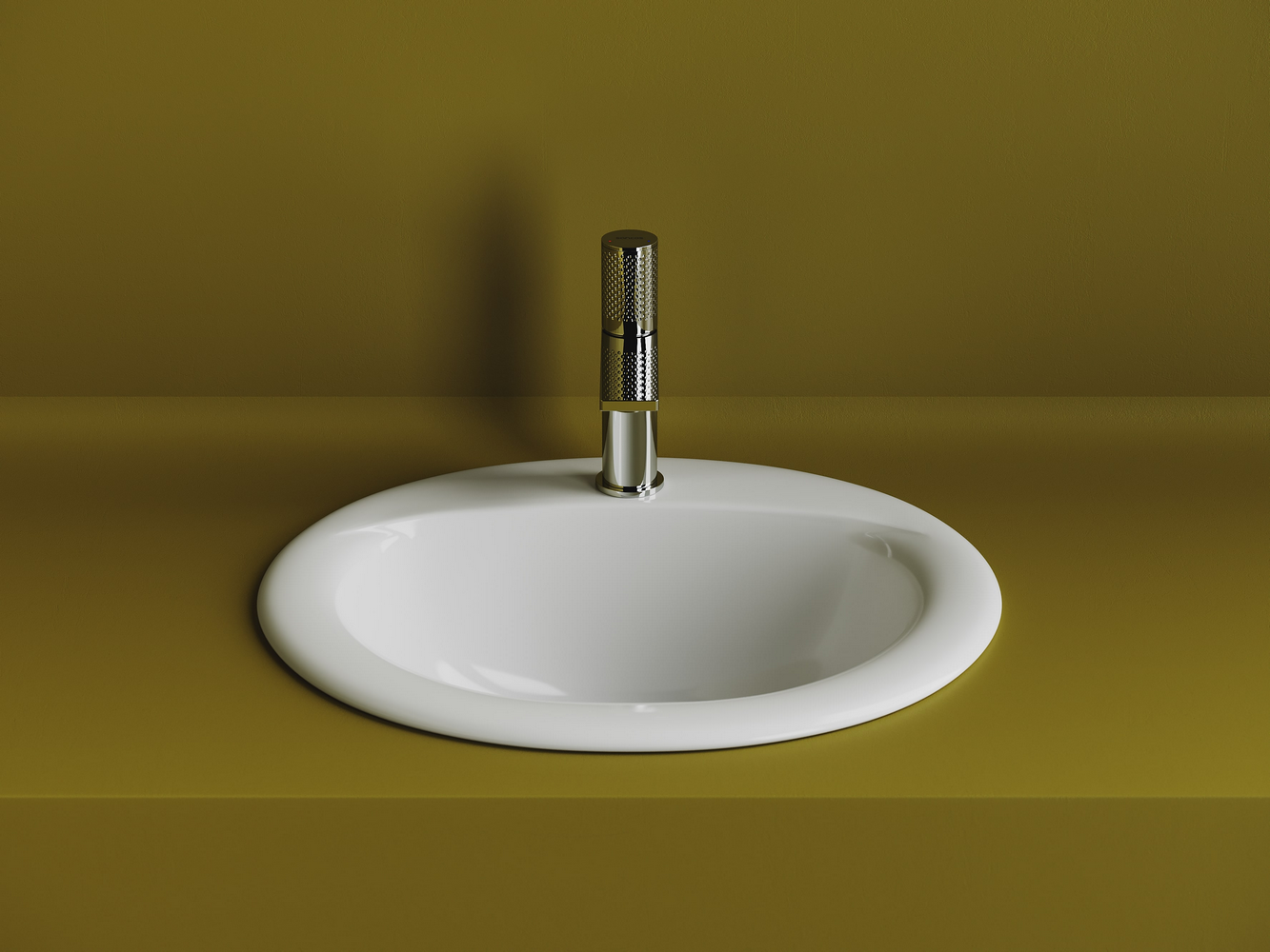 Фото Раковина Ceramicanova Sun CN6080 встраиваемая сверху 51,5 × 45,5 × 20 см, белый глянцевый