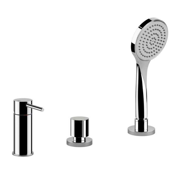 Фото Смеситель Gessi Via tortona 18643#031 для ванны, хром