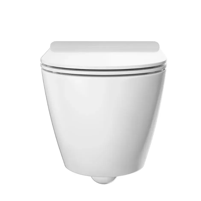 Фото Унитаз подвесной укороченный Kerama Marazzi Sfera SF.wc.02, безободковый, без сиденья, белый глянцевый