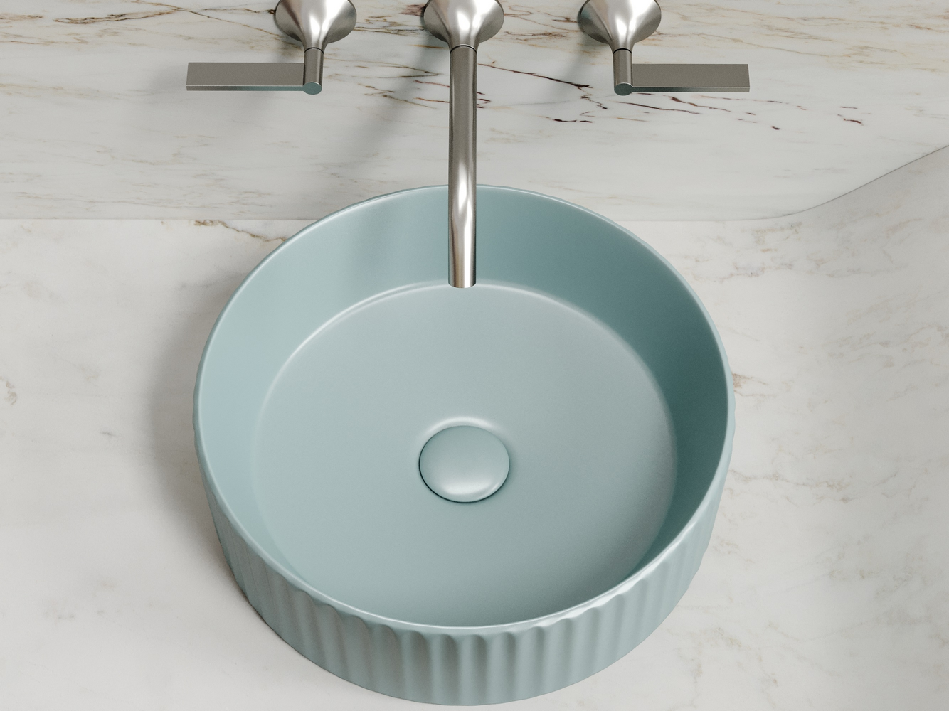 Фото Раковина Ceramicanova Element CN6057MLG накладная 36 × 36 × 11,5 см, зеленый матовый