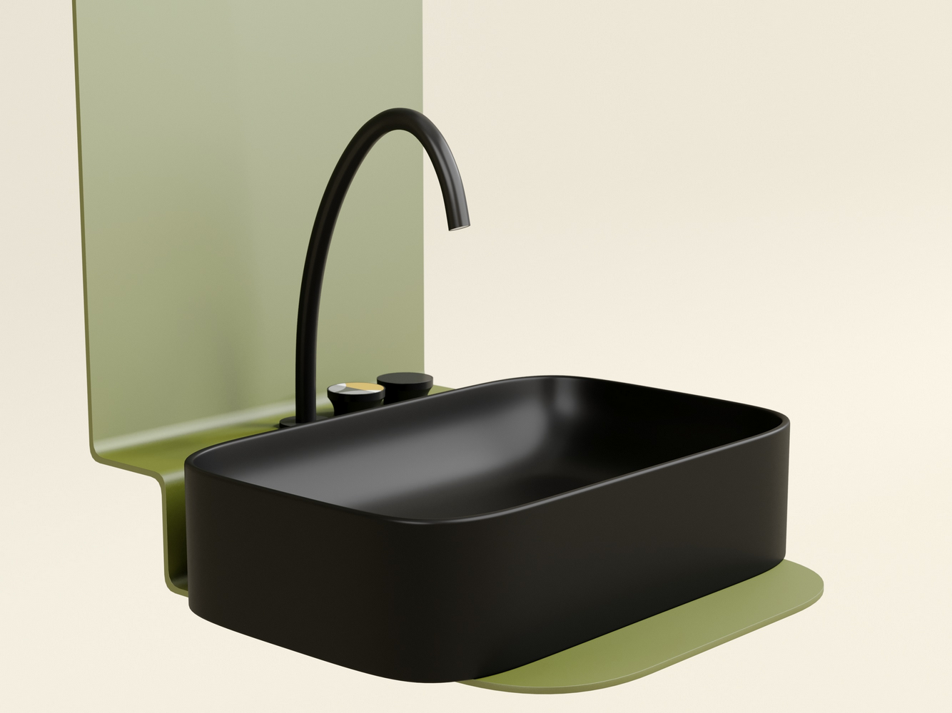 Фото Раковина Ceramicanova Element CN6053MB накладная 60,5 × 38 × 15 см, черный матовый