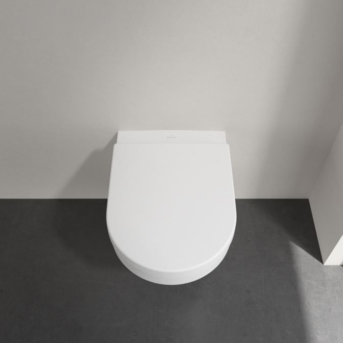 Фото Унитаз подвесной Villeroy & Boch Architectura 4694HR01, безободковый, с сиденьем с микролифтом, белый глянцевый