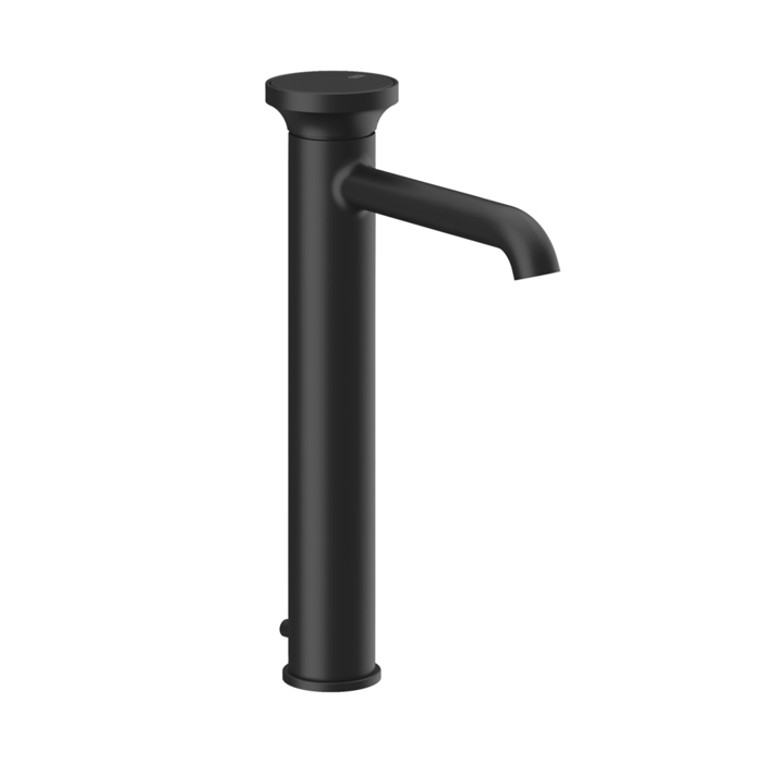 Фото Смеситель Gessi Origini 66003#299 для раковины с донным клапаном, черный матовый