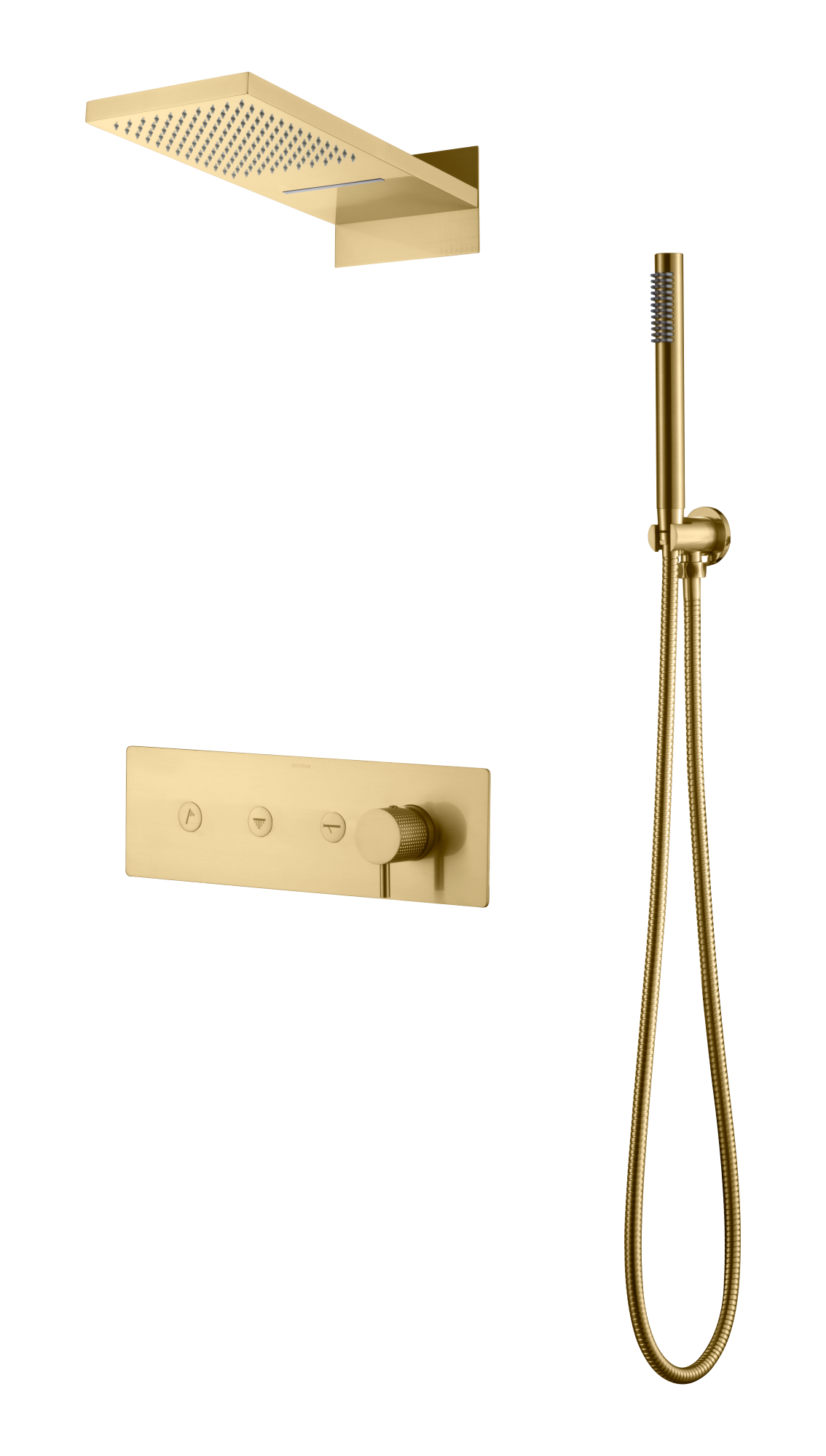 Фото Душевая система Boheme Fusion 130-MG matt gold, золото матовое