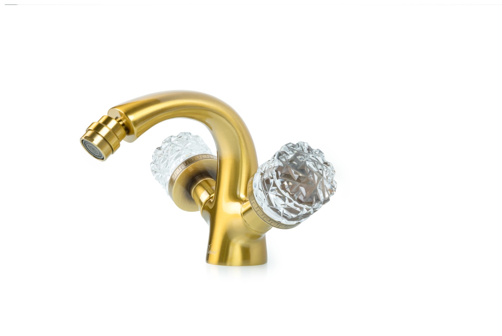 Фото Смеситель для биде Boheme Crystal 316-CRST бронза
