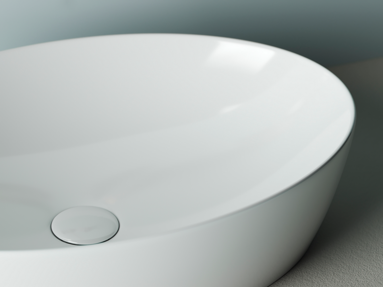 Фото Раковина Ceramicanova Element CN5018 накладная 62,5 × 42 × 14,5 см, белый глянцевый
