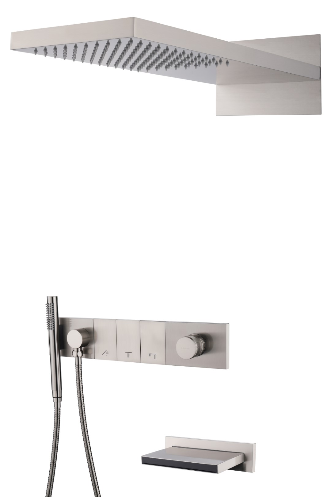 Фото Душевая система Boheme Zodiac 132-2-NB nickel brush, никель матовый