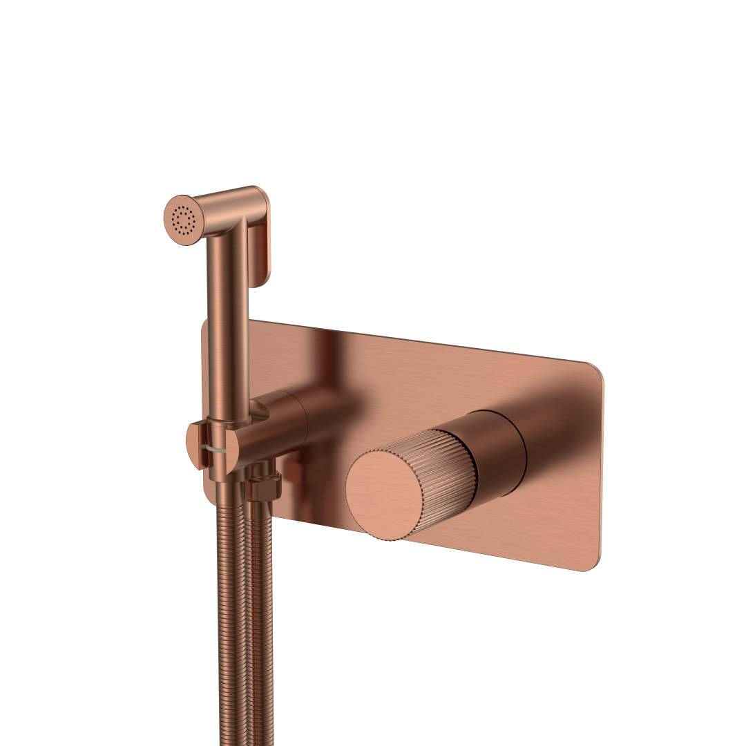 Фото Гигиенический душ Boheme Stick 127-CB.3 со смесителем брашированная медь