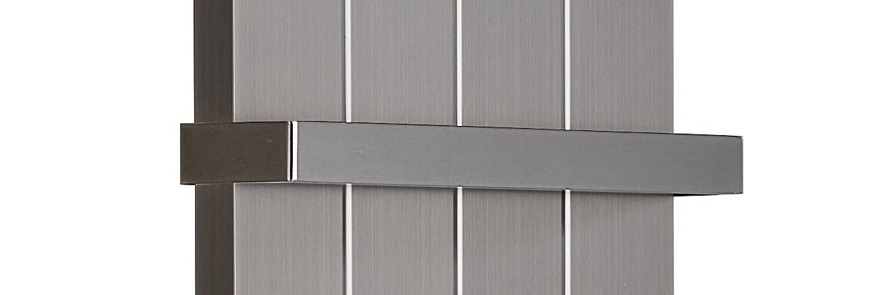 Фото Полотенцедержатель Boheme Flat 725-EXTRA-GM дополнительный, gun metal, графит матовый h150х27 см