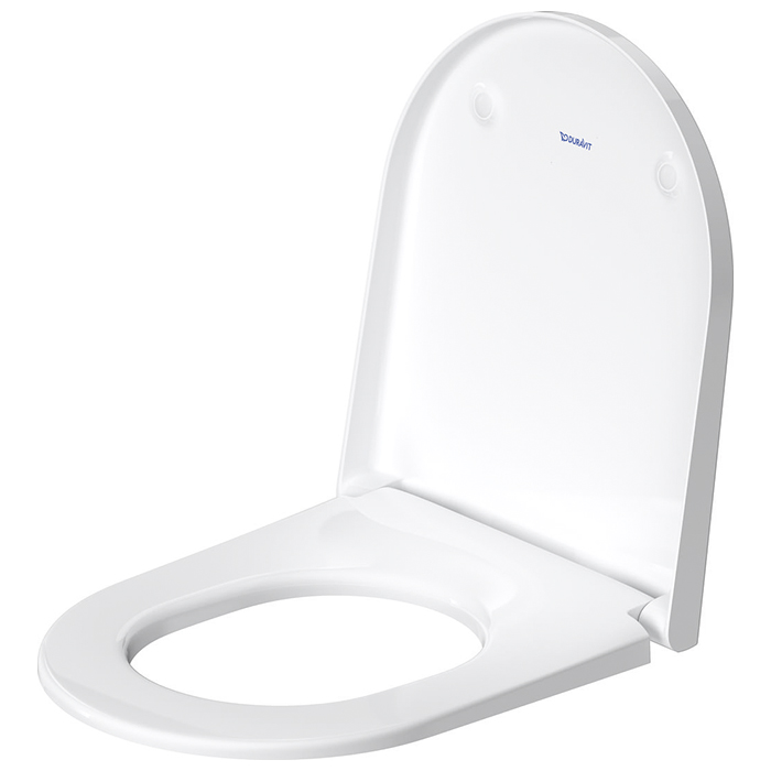 Фото Унитаз подвесной Duravit D-Neo 45780900A1, безободковый, с сиденьем, белый глянцевый