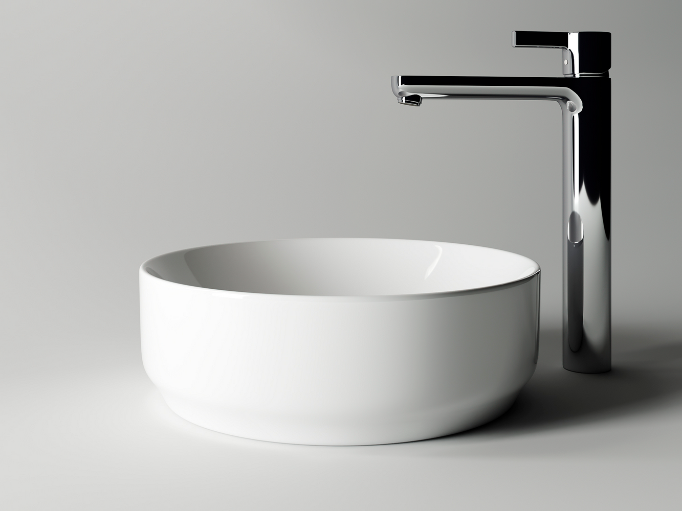 Фото Раковина Ceramicanova Element CN6005 накладная 35 × 35 × 12 см, белый глянцевый