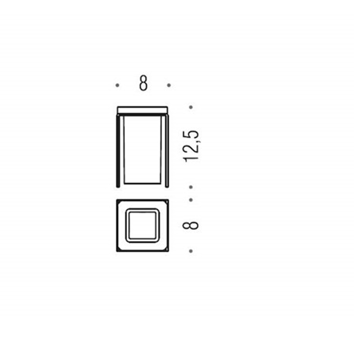 Фото Стакан Colombo Forever B2941.CR-VAN настольный хром глянец/стекло матовое