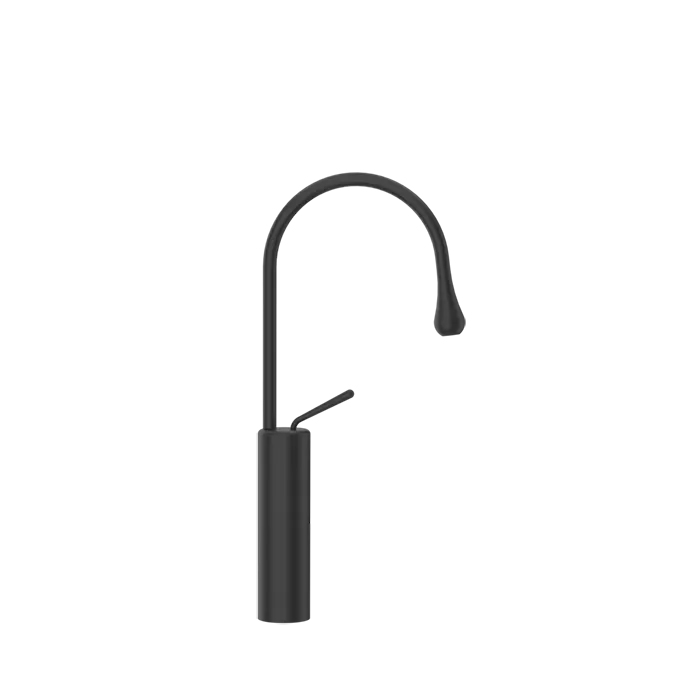 Фото Смеситель Gessi Goccia 33608#299 для раковины, черный матовый