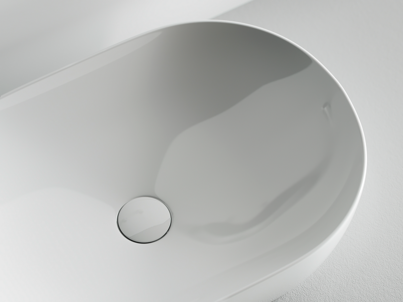 Фото Раковина Ceramicanova Element CN5009 накладная 60 × 42,5 × 14,5 см, белый глянцевый