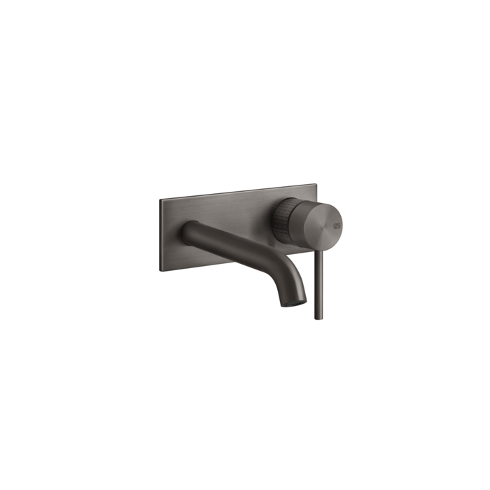 Фото Смеситель Gessi Gessi316 54288#707 для раковины с изливом, черный хром браш pvd