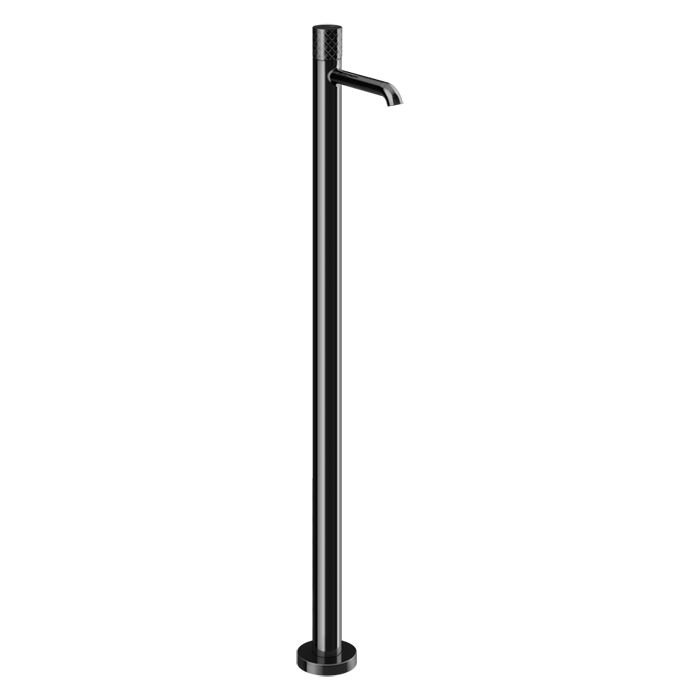 Фото Смеситель Gessi Habito 70195#706 для раковины напольный, черный хром глянец pvd