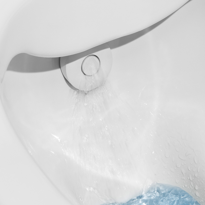 Фото Унитаз-биде подвесной Laufen Cleanet 8.2060.1.757.000.1, безободковый, с сиденьем микролифт, белый матовый