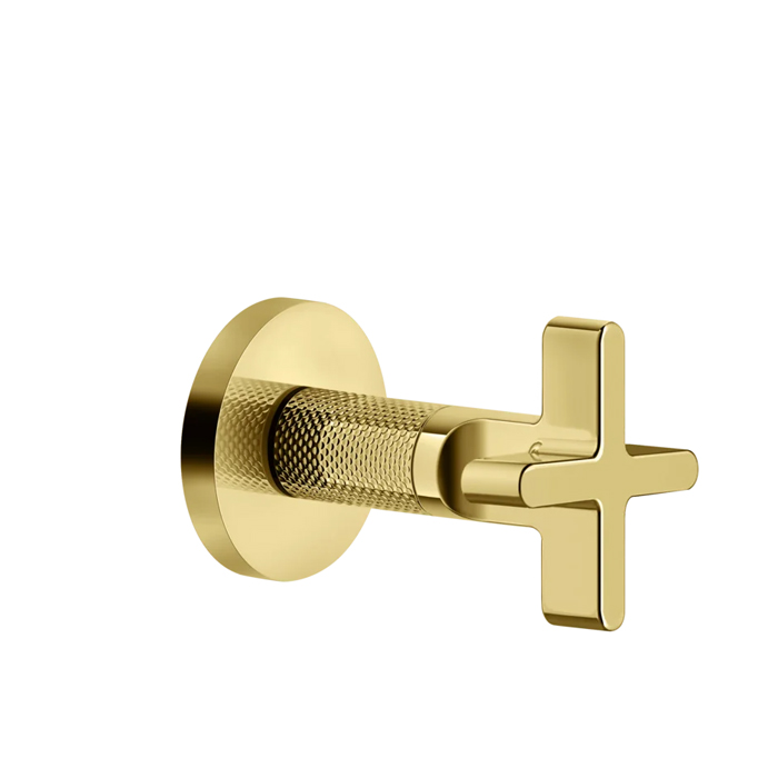 Фото Запорный вентиль Gessi Inciso 58363#246 для термостатического смесителя золото глянец pvd