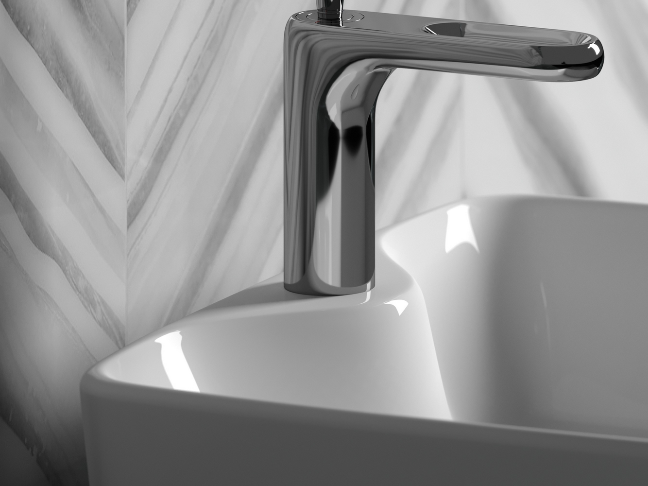 Фото Раковина Ceramicanova Element CN6033 накладная 48 × 37 × 13 см, белый глянцевый
