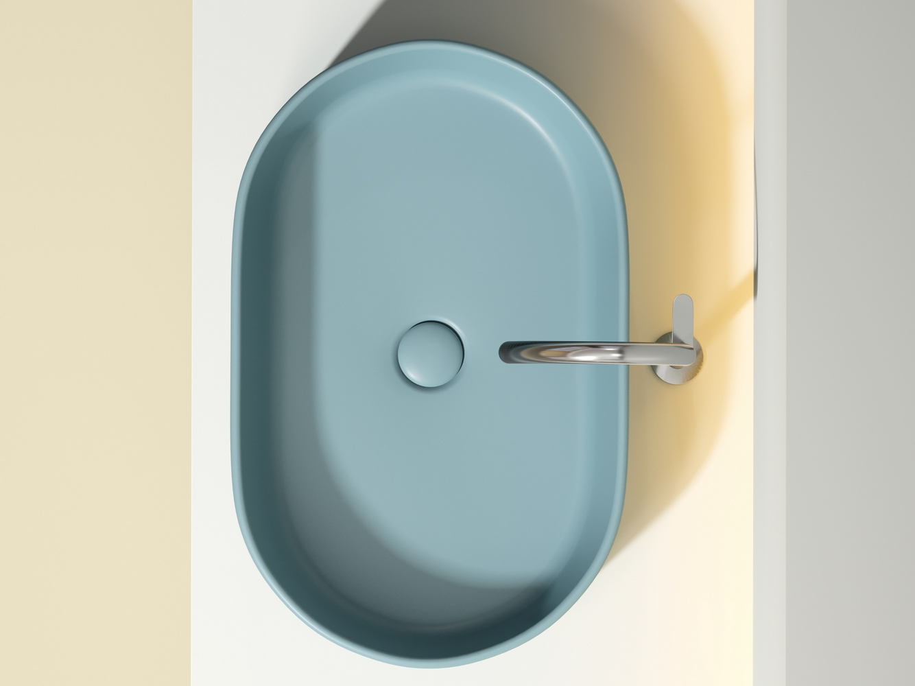 Фото Раковина Ceramicanova Element CN6048MLG накладная 60 × 38,5 × 12,2 см, зеленый матовый