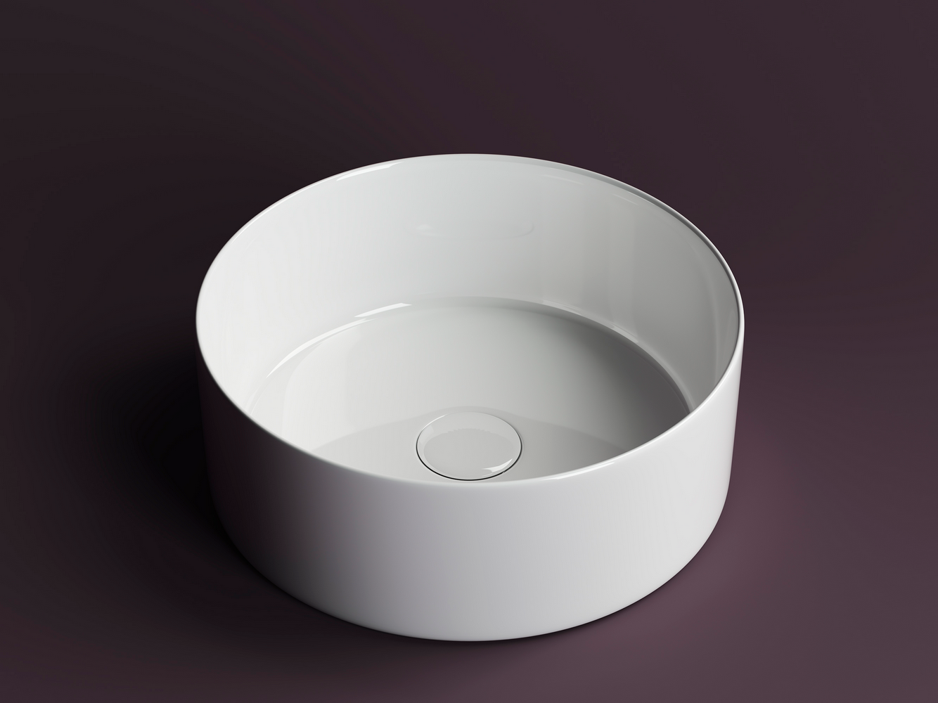 Фото Раковина Ceramicanova Element CN6032 накладная 35,8 × 35,8 × 13,7 см, белый глянцевый