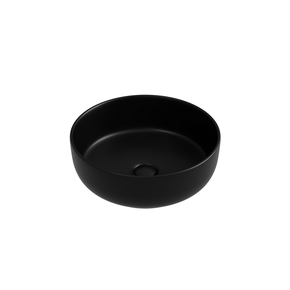 Фото Раковина Ceramicanova Taycan CN12003MB накладная 37,5 × 37,5 × 14 см, черный матовый