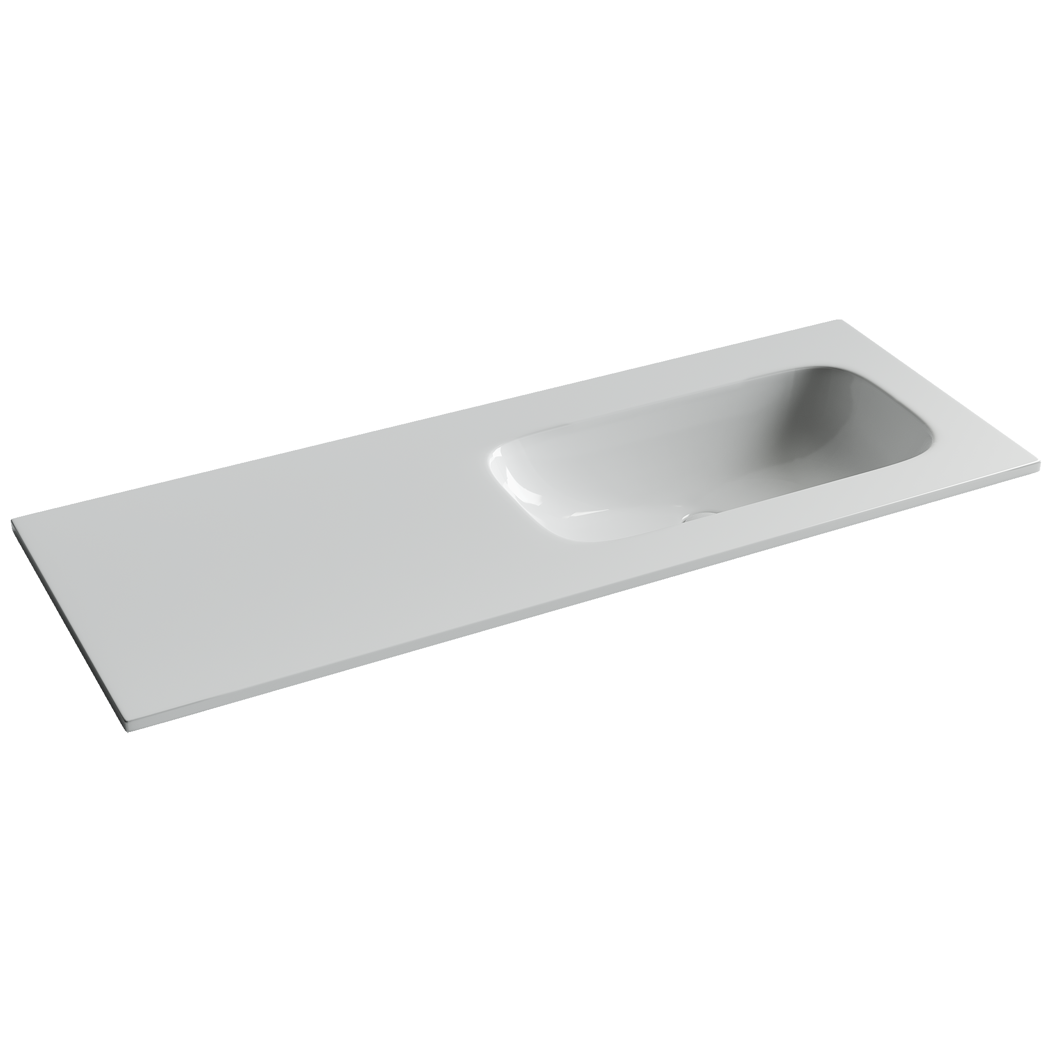 Фото Раковина Ceramicanova Grace CN7021wx мебельная 121 × 45,7 × 13,7 см, белый глянцевый