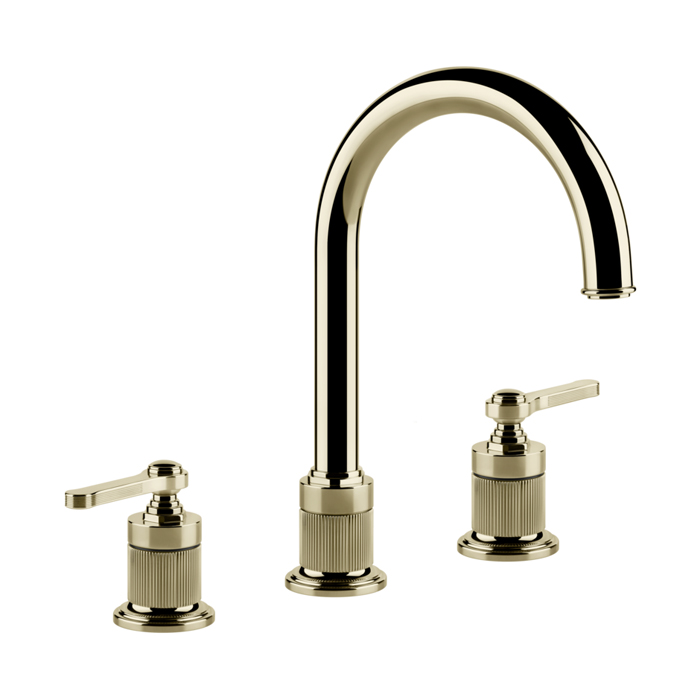 Фото Смеситель Gessi Venti20 65016#710 для раковины, латунь глянец pvd