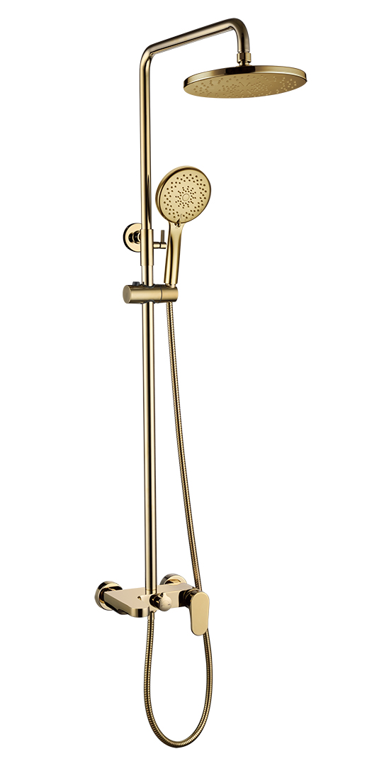 Фото Душевая стойка Boheme Spectre 458-G золото глянец
