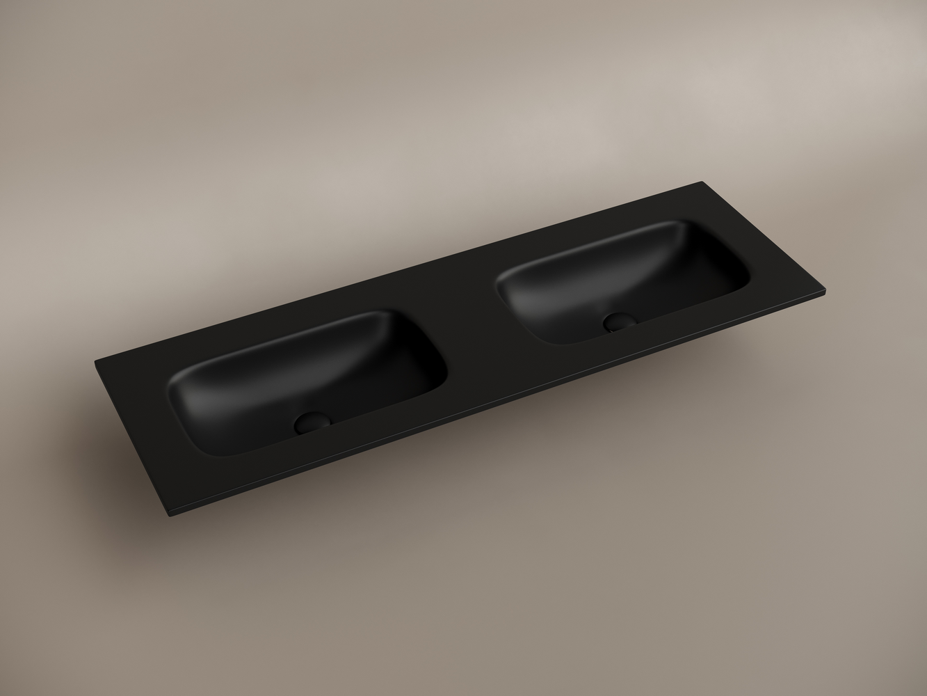 Фото Раковина Ceramicanova Grace CN7022MBwx мебельная 141 × 45,7 × 13,7 см, черный матовый