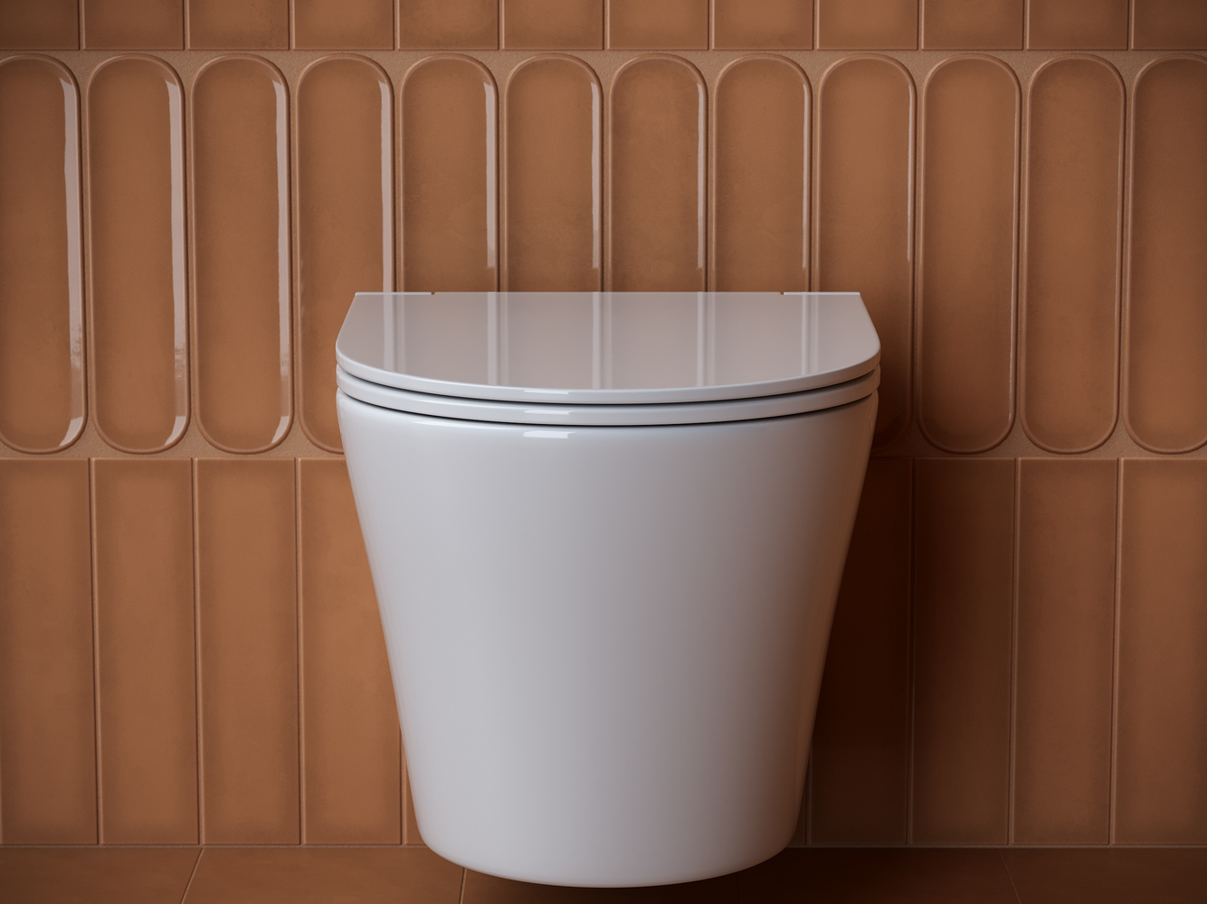 Фото Унитаз Ceramicanova Forma CN3011 безободковый с сиденьем подвесной, белый глянцевый