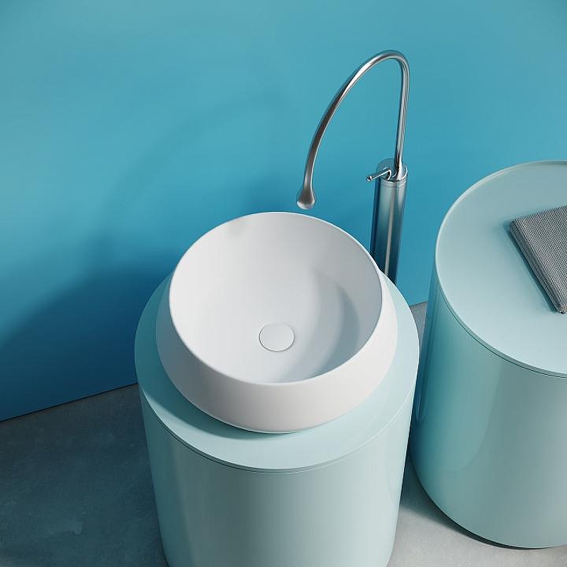 Фото Раковина Ceramicanova Maya CN12004MW накладная 40 × 40 × 14 см, белый матовый
