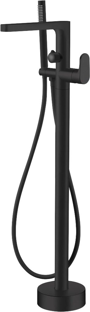 Фото Смеситель для ванны Boheme Spectre 459-B напольный черный матовый